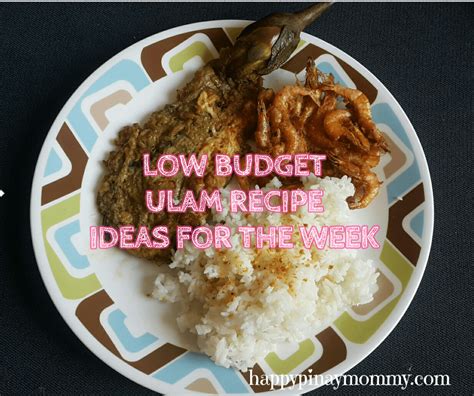 budget ulam for 1 week|budget meal ulm.